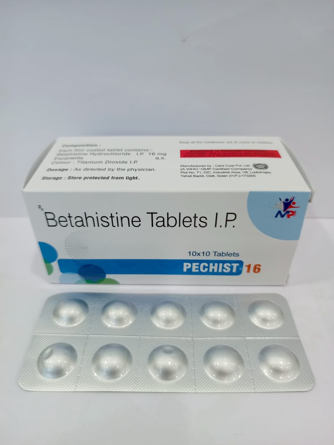 BETAHISTINE HYDROCHLORIDE 16MG