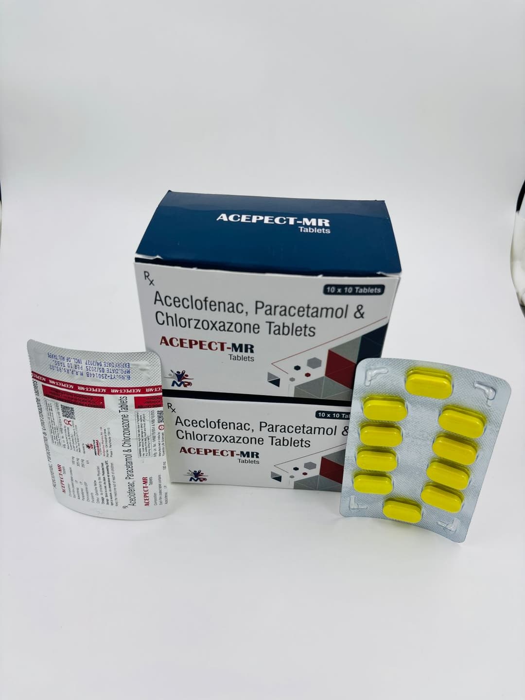 ACECLOFENAC 100MG + PCM 325MG + CHLORZOXAZONE 250MG