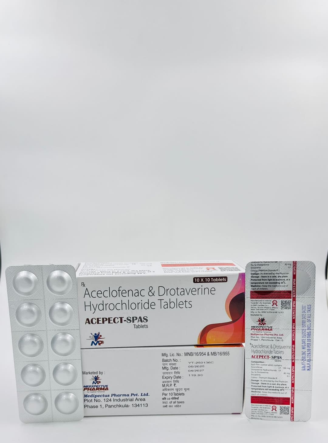 ACECLOFENAC 100MG + DROTAVERINE 80MG