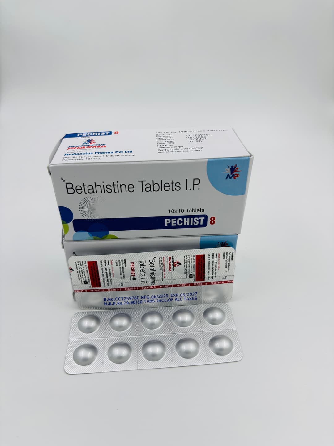 BETAHISTINE HYDROCHLORIDE 8MG